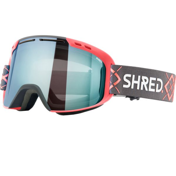 Shred Amazify Bigshow Grey/rust CBL 2.0 Deep Blue Mirror -POC Race Ski Winkel
