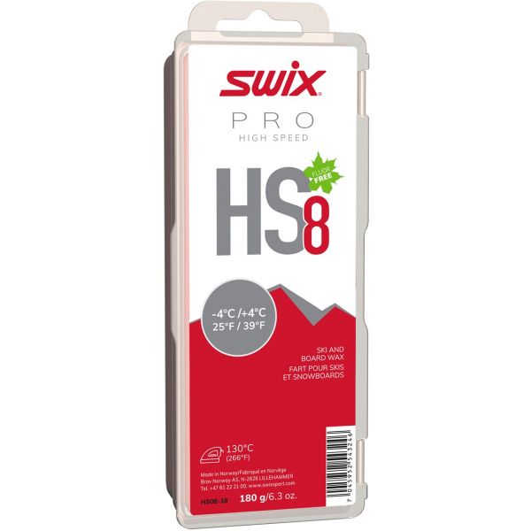 Swix HS8 Red -4 °C/+4 °C (180 G) 3 Swix HS8 Red -4 °C/+4 °C (180 G) -POC Race Ski Winkel SwiHS08