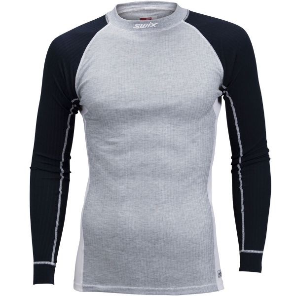 Swix Herren Langarm Shirt RACEx grey melange |Heren Langlauf Kleding | Langlauf  kleding | Langlaufen | XSPO NL