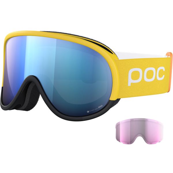 POC Retina Clarity Comp Aventurine Yellow/uranium Black/spektris Blue + Reserve Lens -Racing Skischoenen Winkel 22 retina clarity comp 40516
