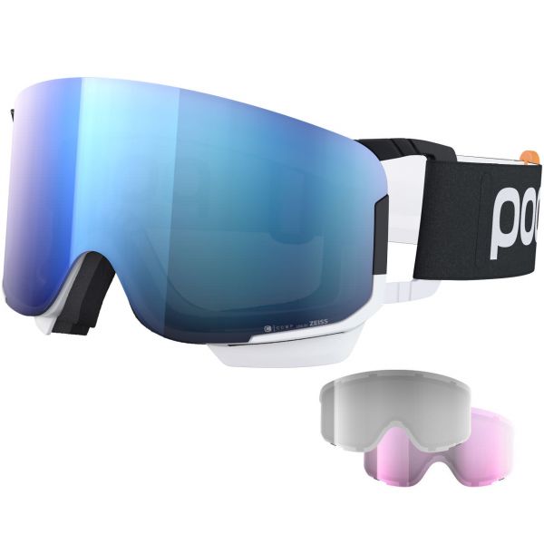 POC Nexal Mid Clarity Comp+ Uranium Black/hydrogen White/spektris Blue + 2 Reserve Lenzen -Racing Skischoenen Winkel 22 nexal mid clco plus 40816