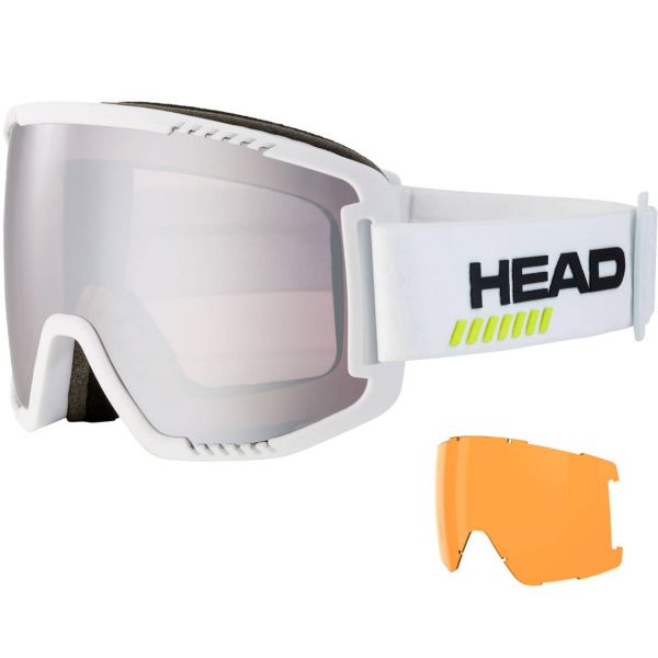 Head Contex Pro 5K Race Chrome/white + Reserve Lens 5 Head Contex Pro 5K Race Chrome/white + Reserve Lens -Alpineskiën Winkel 22 contex pro 5k